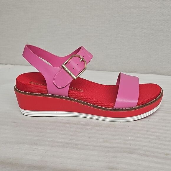 COLE HAAN ORIGINALGRAND FLATFORM WEDGE SANDALS BFPM-04-306 - Picture 5 of 9